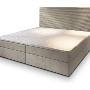 Boxspringbed GIARRO 140×200 cm Set met hoofdbord, bedbodem en matras, Beige Boxspringbed GIARRO 140×200 cm Set met hoofdbord, bedbodem en matras, Beige