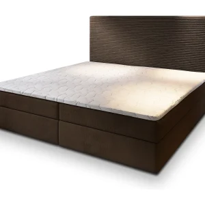 Boxspringbed GIARRO 160×200 cm Set met hoofdbord, bedbodem en matras, Bruin Boxspringbed GIARRO 160×200 cm Set met hoofdbord, bedbodem en matras, Bruin