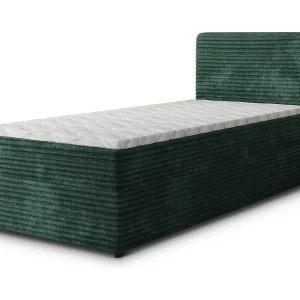 Boxspringbed PISA 100×200 cm Set met hoofdbord, bedbodem en matras, Dennengroen
