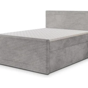 Boxspringbed NOLEN 160×200 cm Set met hoofdbord, bedbodem en matras, Lichtgrijs