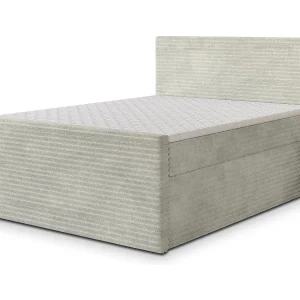 Boxspringbed NOLEN 140×200 cm Set met hoofdbord, bedbodem en matras, Lichtgrijs Boxspringbed NOLEN 140×200 cm Set met hoofdbord, bedbodem en matras, Lichtgrijs