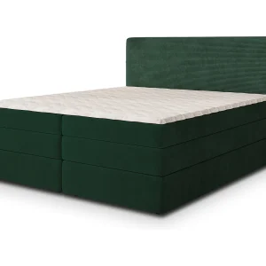 Boxspringbed MATERN 140×200 cm Set met hoofdbord, bedbodem en matras, Dennengroen Boxspringbed MATERN 140×200 cm Set met hoofdbord, bedbodem en matras, Dennengroen