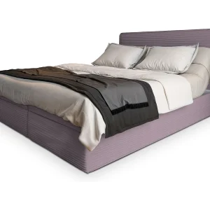 Boxspringbed ASTOR 180×200 cm Set met hoofdbord, bedbodem en matras, Poederroze