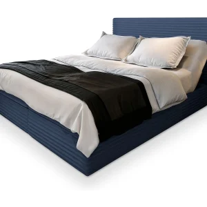 Boxspringbed MILARA 180×200 cm Set met hoofdbord, bedbodem en matras, Blauw Boxspringbed MILARA 180×200 cm Set met hoofdbord, bedbodem en matras, Blauw