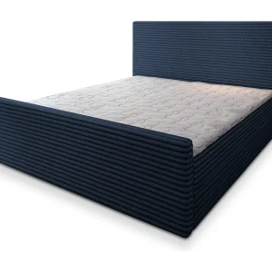 Boxspringbed BRENTO 180×200 cm Set met hoofdbord, bedbodem en matras, Blauw Boxspringbed BRENTO 180×200 cm Set met hoofdbord, bedbodem en matras, Blauw