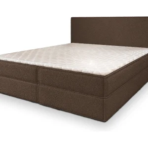 Boxspringbed PELLIO 160×200 cm Set met hoofdbord, bedbodem en matras, Bruin Boxspringbed PELLIO 160×200 cm Set met hoofdbord, bedbodem en matras, Bruin