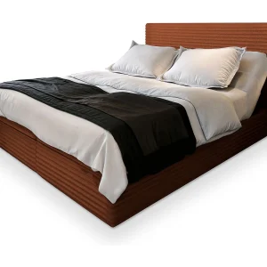 Boxspringbed MILARA 180×200 cm Set met hoofdbord, bedbodem en matras, Koperkleurig Boxspringbed MILARA 180×200 cm Set met hoofdbord, bedbodem en matras, Koperkleurig