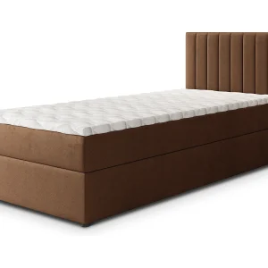 Boxspringbed BRESEL 80×200 cm Set met hoofdbord, bedbodem en matras, Bruin Boxspringbed BRESEL 80×200 cm Set met hoofdbord, bedbodem en matras, Bruin
