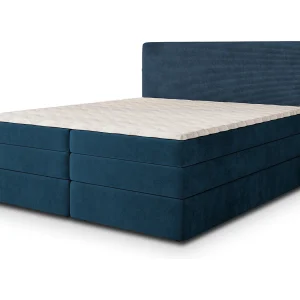 Boxspringbed MATERN 160×200 cm Set met hoofdbord, bedbodem en matras, Blauw Boxspringbed MATERN 160×200 cm Set met hoofdbord, bedbodem en matras, Blauw