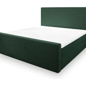 Boxspringbed ALORIA 140×200 cm Set met hoofdbord, bedbodem en matras, Dennengroen Boxspringbed ALORIA 140×200 cm Set met hoofdbord, bedbodem en matras, Dennengroen