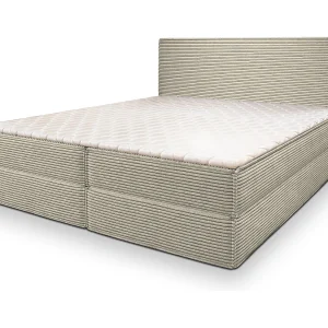 Boxspringbed PELLIO 160×200 cm Set met hoofdbord, bedbodem en matras, Crème Boxspringbed PELLIO 160×200 cm Set met hoofdbord, bedbodem en matras, Crème