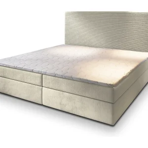 Boxspringbed GIARRO 180×200 cm Set met hoofdbord, bedbodem en matras, Crème Boxspringbed GIARRO 180×200 cm Set met hoofdbord, bedbodem en matras, Crème