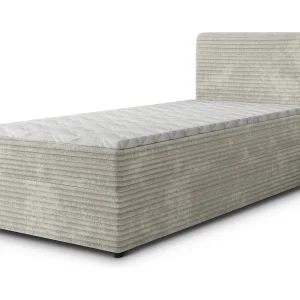 Boxspringbed PISA 80×200 cm Set met hoofdbord, bedbodem en matras, Lichtgrijs Boxspringbed PISA 80×200 cm Set met hoofdbord, bedbodem en matras, Lichtgrijs