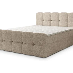 Boxspringbed BRUME 140×200 cm Set met hoofdbord, bedbodem en matras, Beige Boxspringbed BRUME 140×200 cm Set met hoofdbord, bedbodem en matras, Beige
