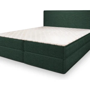 Boxspringbed PELLIO 180×200 cm Set met hoofdbord, bedbodem en matras, Groen Boxspringbed PELLIO 180×200 cm Set met hoofdbord, bedbodem en matras, Groen
