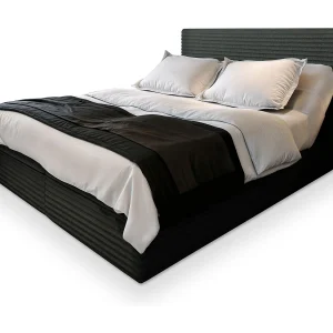Boxspringbed MILARA 140×200 cm Set met hoofdbord, bedbodem en matras, Zwart Boxspringbed MILARA 140×200 cm Set met hoofdbord, bedbodem en matras, Zwart