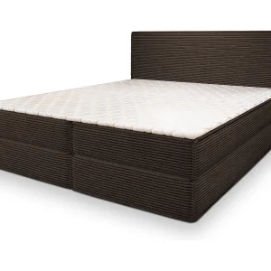 Boxspringbed PELLIO 160×200 cm Set met hoofdbord, bedbodem en matras, Bruin Boxspringbed PELLIO 160×200 cm Set met hoofdbord, bedbodem en matras, Bruin