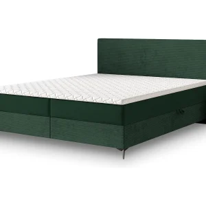Boxspringbed TORREL 160×200 cm Set met hoofdbord, bedbodem en matras, Dennengroen Boxspringbed TORREL 160×200 cm Set met hoofdbord, bedbodem en matras, Dennengroen