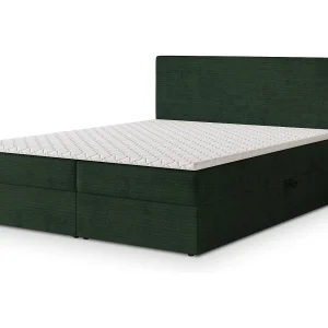 Boxspringbed NIRA 180×200 cm Set met hoofdbord, bedbodem en matras, Dennengroen Boxspringbed NIRA 180×200 cm Set met hoofdbord, bedbodem en matras, Dennengroen