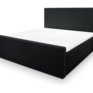 Boxspringbed ALORIA 180×200 cm Set met hoofdbord, bedbodem en matras, Zwart Boxspringbed ALORIA 180×200 cm Set met hoofdbord, bedbodem en matras, Zwart