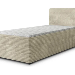 Boxspringbed PISA 100×200 cm Set met hoofdbord, bedbodem en matras, Crème