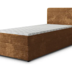 Boxspringbed PISA 80×200 cm Set met hoofdbord, bedbodem en matras, Koperkleurig Boxspringbed PISA 80×200 cm Set met hoofdbord, bedbodem en matras, Koperkleurig