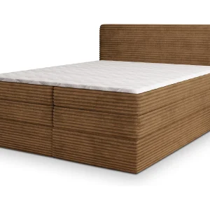 Boxspringbed LUNERA 180×200 cm Set met hoofdbord, bedbodem en matras, Koperkleurig Boxspringbed LUNERA 180×200 cm Set met hoofdbord, bedbodem en matras, Koperkleurig