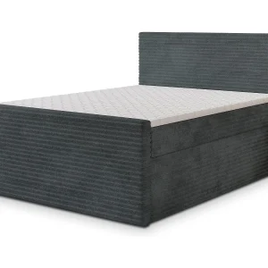 Boxspringbed NOLEN 160×200 cm Set met hoofdbord, bedbodem en matras, Grijs