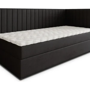 Boxspringbed ARIS 100×200 cm Set met hoofdbord, bedbodem en matras, Zwart