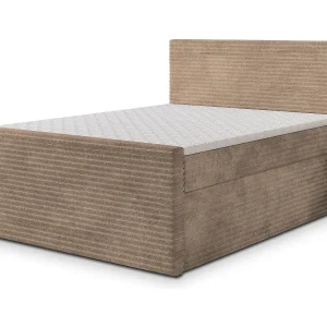 Boxspringbed NOLEN 140×200 cm Set met hoofdbord, bedbodem en matras, Beige Boxspringbed NOLEN 140×200 cm Set met hoofdbord, bedbodem en matras, Beige