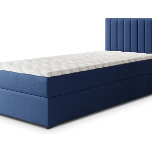 Boxspringbed BRESEL 80×200 cm Set met hoofdbord, bedbodem en matras, Blauw Boxspringbed BRESEL 80×200 cm Set met hoofdbord, bedbodem en matras, Blauw