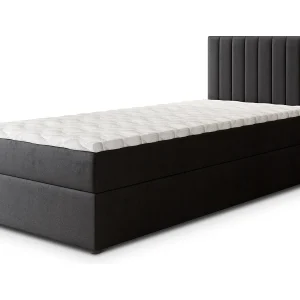 Boxspringbed BRESEL 80×200 cm Set met hoofdbord, bedbodem en matras, Zwart Boxspringbed BRESEL 80×200 cm Set met hoofdbord, bedbodem en matras, Zwart