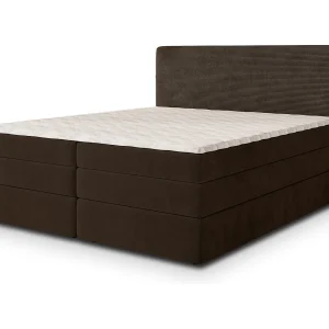 Boxspringbed MATERN 160×200 cm Set met hoofdbord, bedbodem en matras, Bruin Boxspringbed MATERN 160×200 cm Set met hoofdbord, bedbodem en matras, Bruin