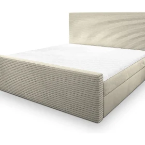 Boxspringbed ALORIA 180×200 cm Set met hoofdbord, bedbodem en matras, Crème Boxspringbed ALORIA 180×200 cm Set met hoofdbord, bedbodem en matras, Crème