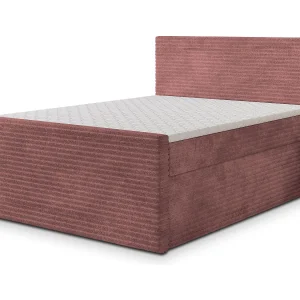 Boxspringbed NOLEN 140×200 cm Set met hoofdbord, bedbodem en matras, Poederroze Boxspringbed NOLEN 140×200 cm Set met hoofdbord, bedbodem en matras, Poederroze