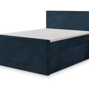 Boxspringbed NOLEN 140×200 cm Set met hoofdbord, bedbodem en matras, Blauw Boxspringbed NOLEN 140×200 cm Set met hoofdbord, bedbodem en matras, Blauw