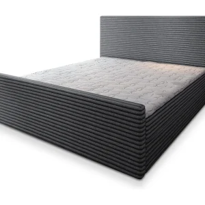 Boxspringbed BRENTO 180×200 cm Set met hoofdbord, bedbodem en matras, Antracietgrijs Boxspringbed BRENTO 180×200 cm Set met hoofdbord, bedbodem en matras, Antracietgrijs