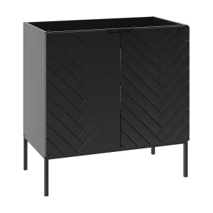 Daria 80cm badmeubel op poten Zwart Daria 80cm badmeubel op poten Zwart
