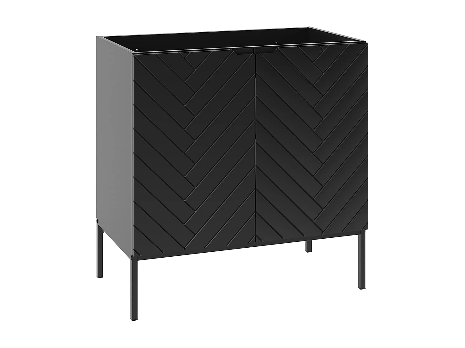 Daria 80cm badmeubel op poten Zwart
