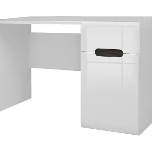 Darrel 1-deurs bureau Wit gelakt en hout Darrel 1-deurs bureau Wit gelakt en hout
