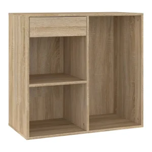 Cosmeticakast 80x40x75 cm bewerkt hout sonoma eikenkleurig Cosmeticakast 80x40x75 cm bewerkt hout sonoma eikenkleurig