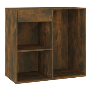 Cosmeticakast 80x40x75 cm bewerkt hout gerookt eikenkleurig