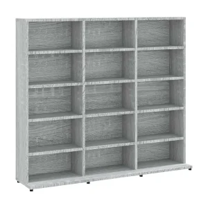 Cd-kast 100x23x89,5 cm bewerkt hout grijs sonoma eikenkleurig Cd-kast 100x23x89,5 cm bewerkt hout grijs sonoma eikenkleurig