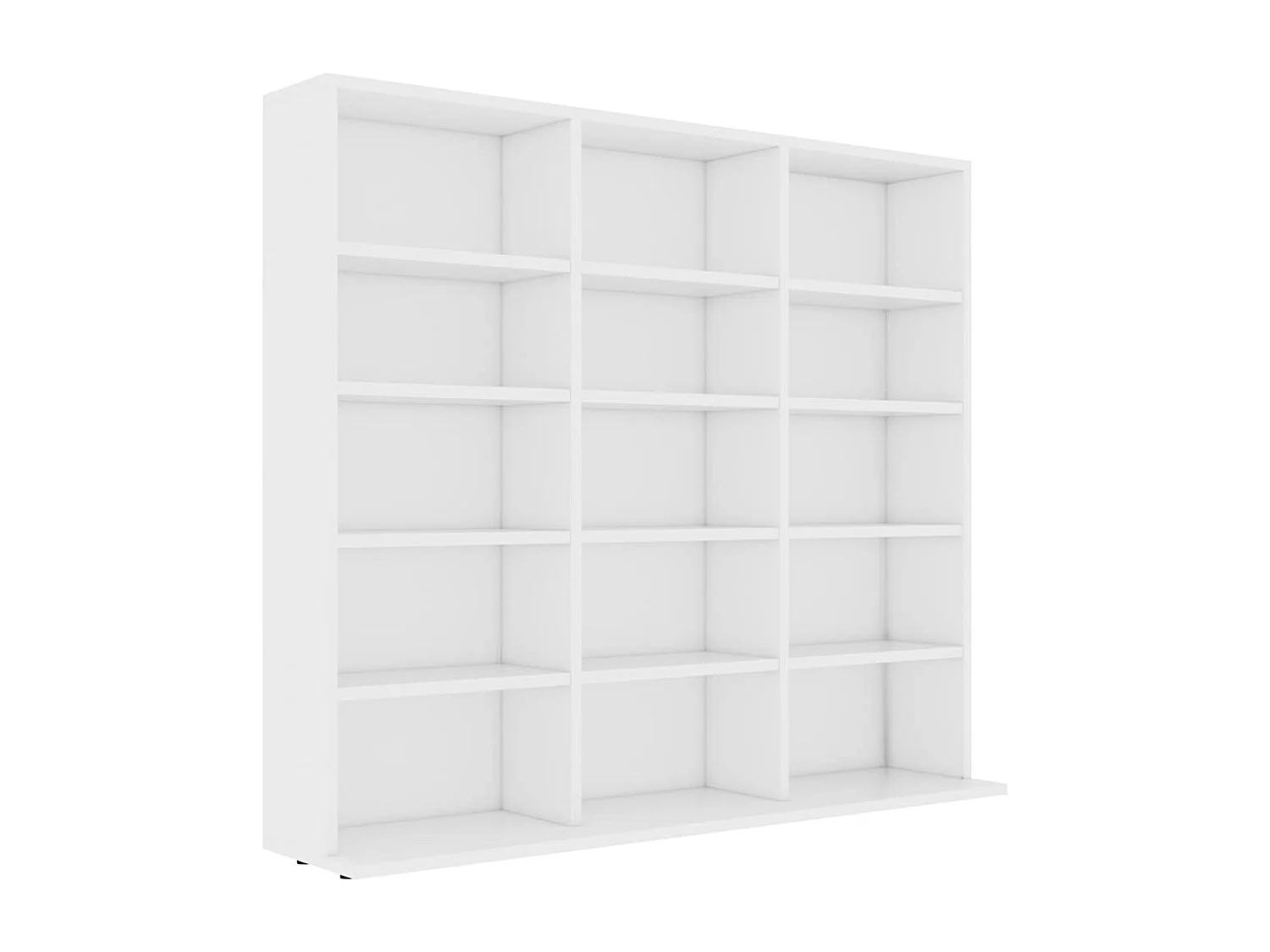 Cd-kast 100x23x89,5 cm bewerkt hout wit