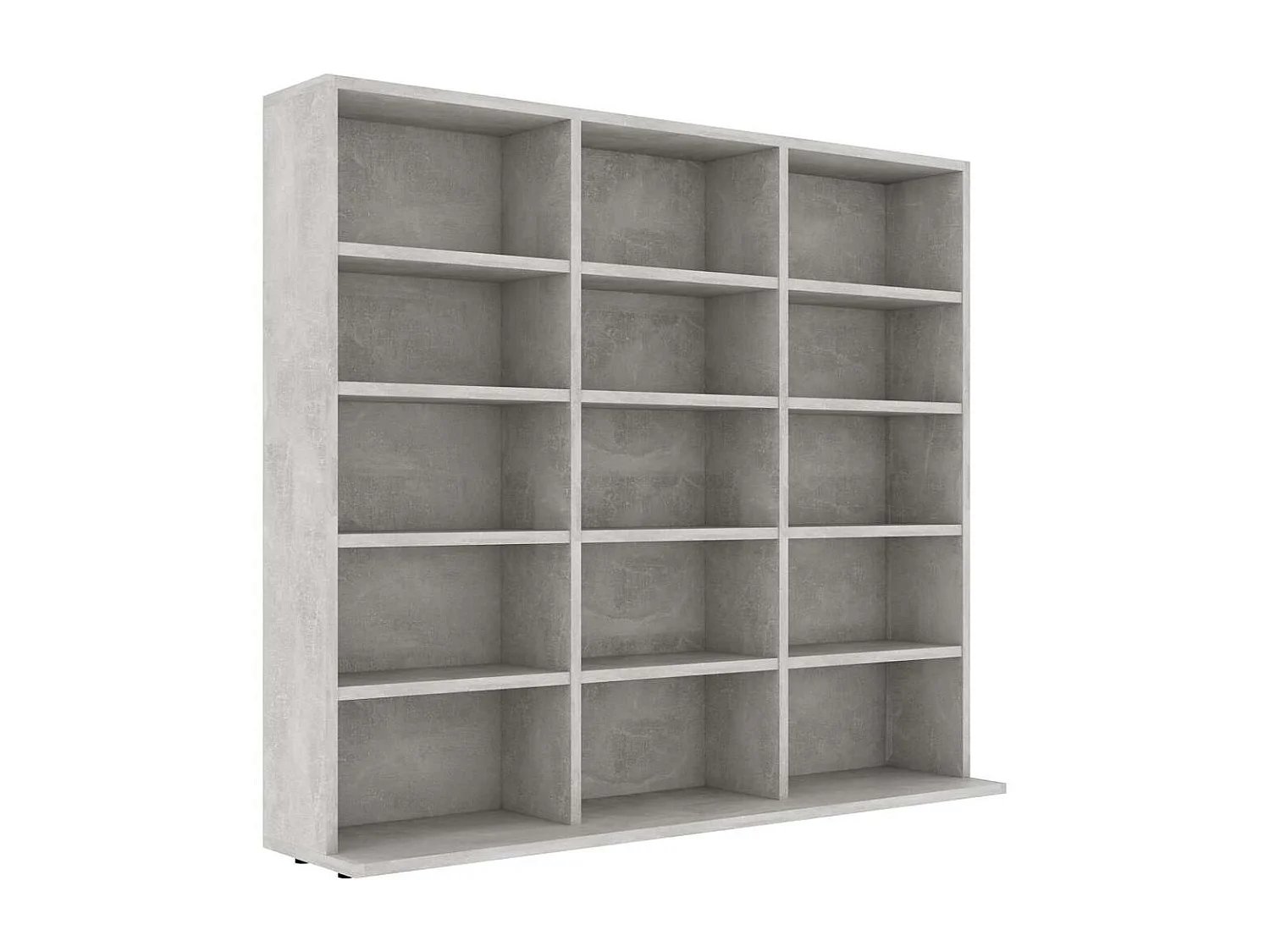 Cd-kast 100x23x89,5 cm bewerkt hout betongrijs