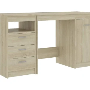 Bureau 140x50x76 cm bewerkt hout sonoma eikenkleurig Bureau 140x50x76 cm bewerkt hout sonoma eikenkleurig