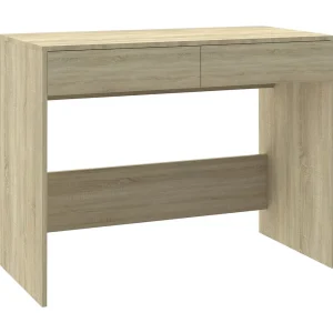 Bureau 101x50x76,5 cm bewerkt hout sonoma eikenkleurig