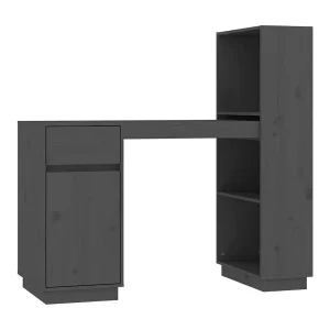 Bureau 110x53x117 cm massief grenenhout grijs Bureau 110x53x117 cm massief grenenhout grijs