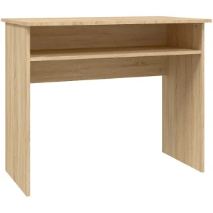 Bureau 90x50x74 cm bewerkt hout sonoma eikenkleurig Bureau 90x50x74 cm bewerkt hout sonoma eikenkleurig