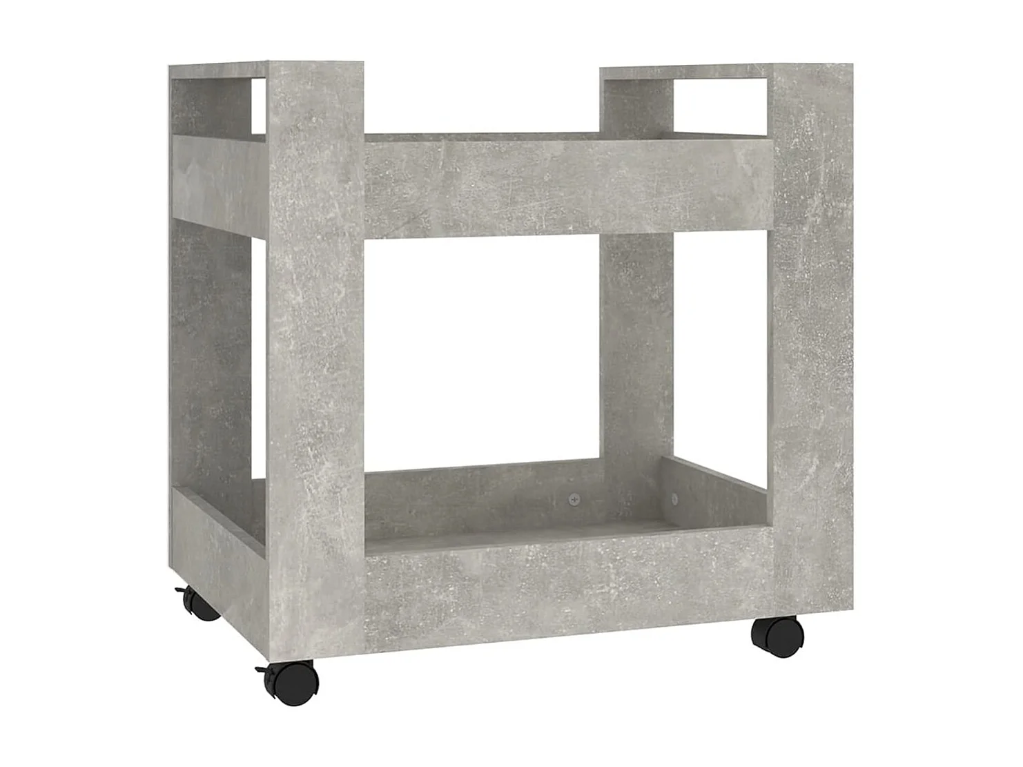 Bureaukastje 60x45x60 cm bewerkt hout betongrijs